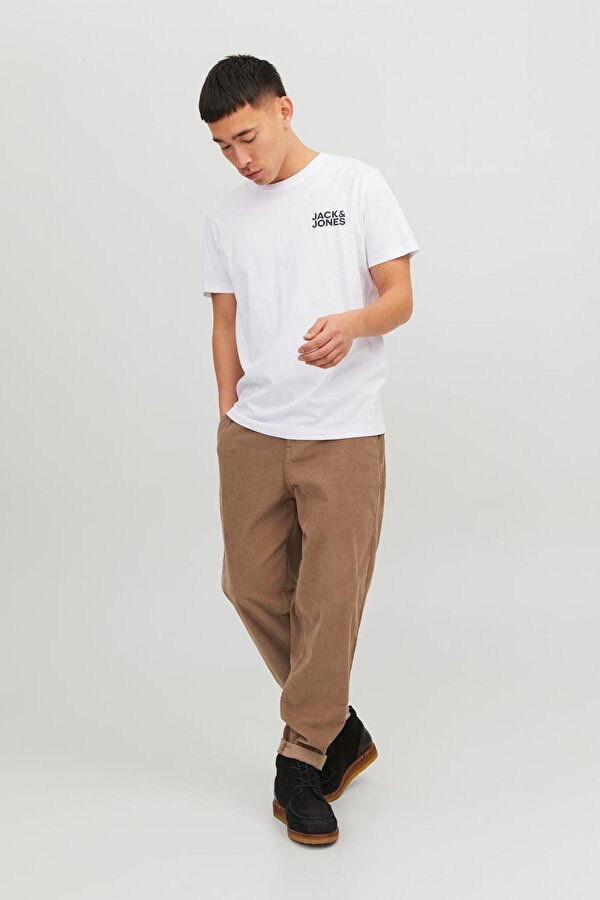 Jack & Jones JJECORP LOGO TEE SS O-NEC Beyaz Erkek Kısa Kol T-Shirt