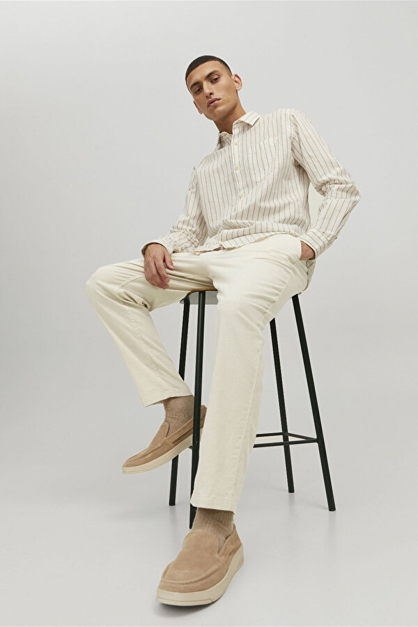 Jack & Jones JPSTACE DAVE BREEZE JOGGE Bej Erkek Pantolon