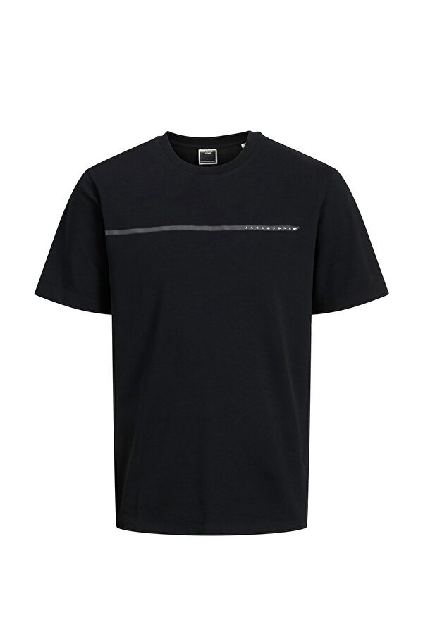 Jack & Jones JCOFUSION FULL BRANDING T Siyah Erkek Kısa Kol T-Shirt