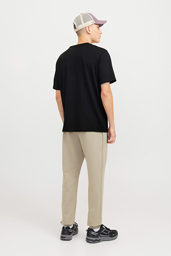 Jack & Jones JCOFUSION FULL BRANDING T Siyah Erkek Kısa Kol T-Shirt