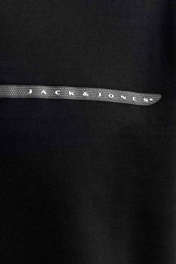 Jack & Jones JCOFUSION FULL BRANDING T Siyah Erkek Kısa Kol T-Shirt