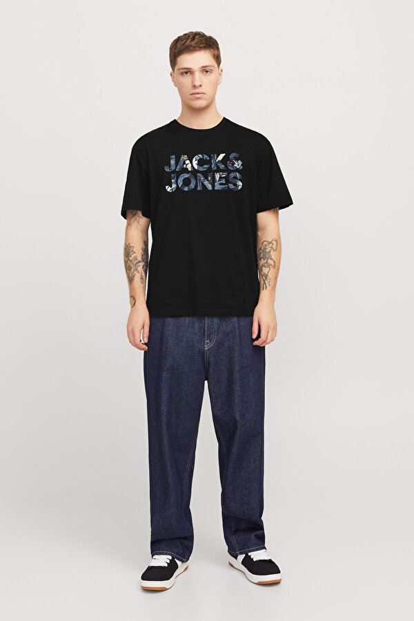 Jack & Jones JJEBRYAN CORP LOGO TEE SS Siyah Erkek Kısa Kol T-Shirt