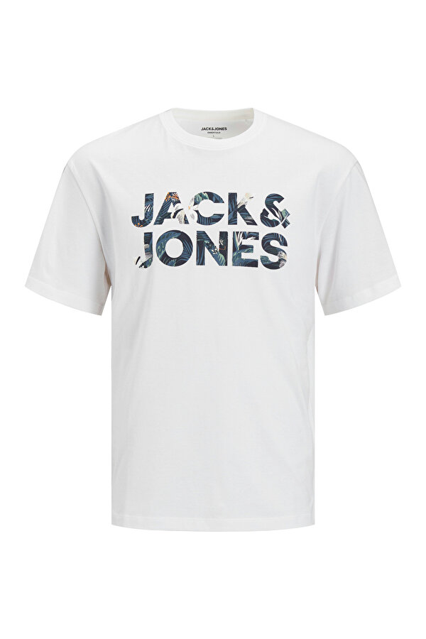 Jack & Jones JJEBRYAN CORP LOGO TEE SS Beyaz Erkek Kısa Kol T-Shirt