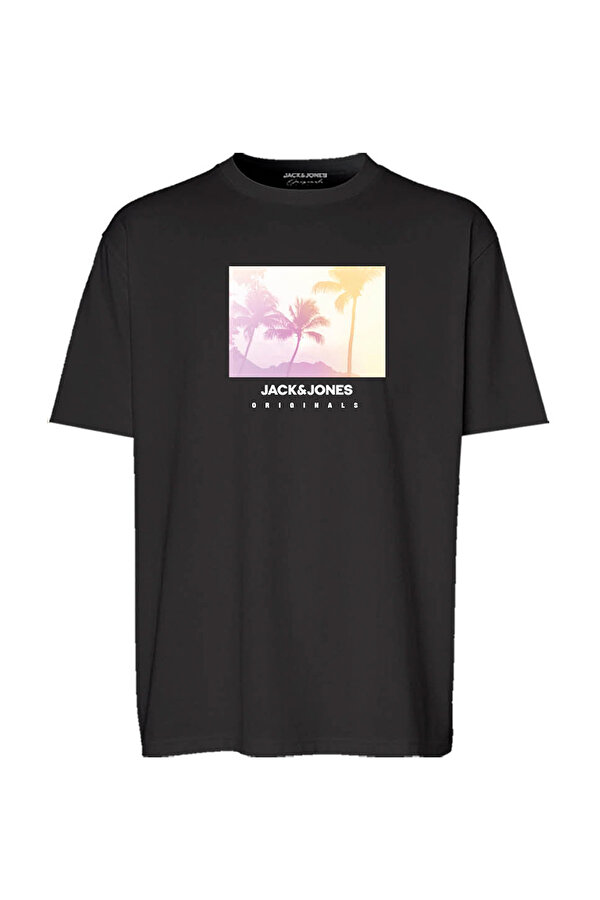 Jack & Jones JORVARENNA PHOTO TEE Siyah Erkek Kısa Kol T-Shirt