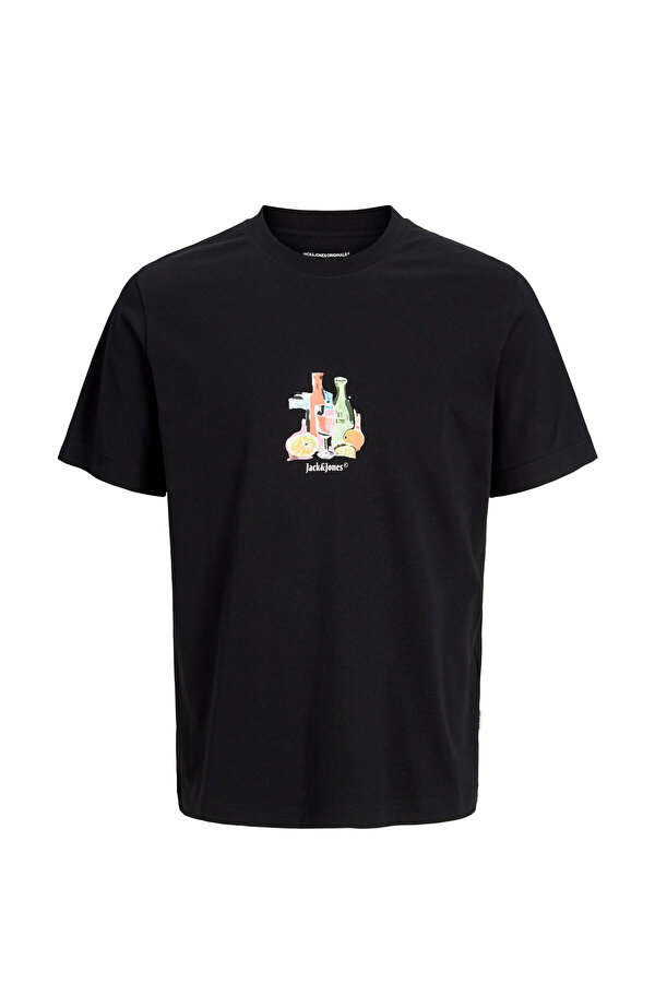 Jack & Jones JORVARENNA TEE SS Siyah Erkek Kısa Kol T-Shirt
