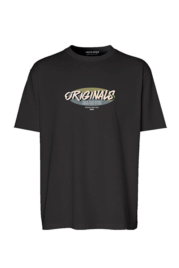 Jack & Jones JORVARENNA TEE SS Siyah Erkek Kısa Kol T-Shirt
