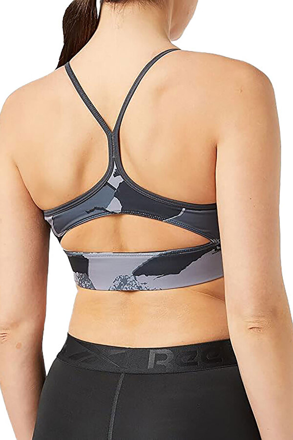 Reebok Wor Aop Tri Back Bra Черный Женщина Топ