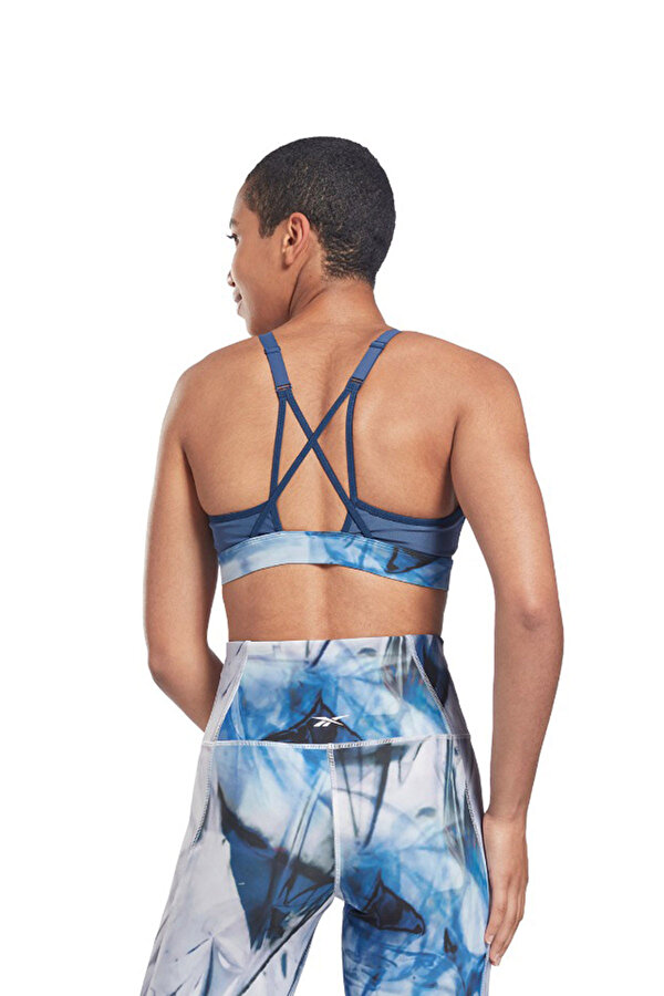 Reebok S Lux Strappy Bra L Синий 008 Женщина Топ