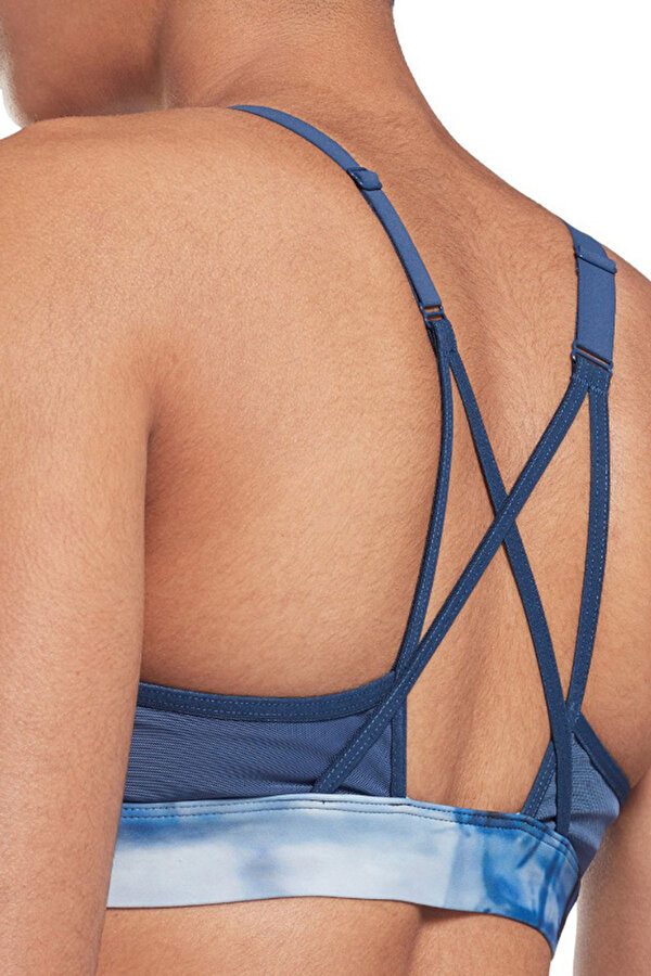 Reebok S Lux Strappy Bra L Синий 008 Женщина Топ