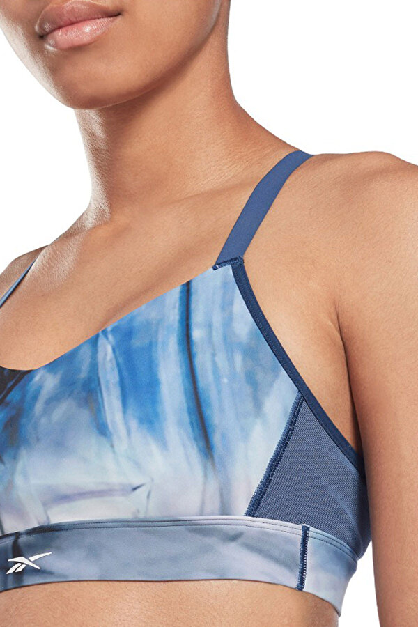 Reebok S Lux Strappy Bra L Синий 008 Женщина Топ