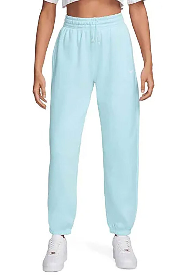 Nike W Nsw Phnx Flc Hr Os Pant Голубой 005 Женщина Спортивный Топ