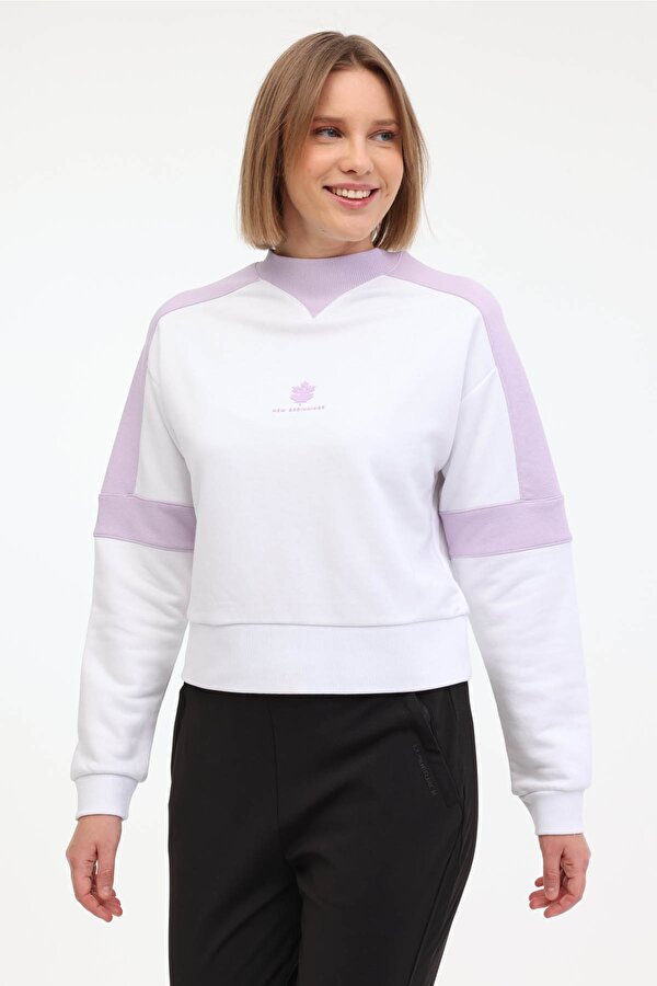 Lumberjack WL ULIANA 16CFS-06 4PR Beyaz Kadın Sweatshirt