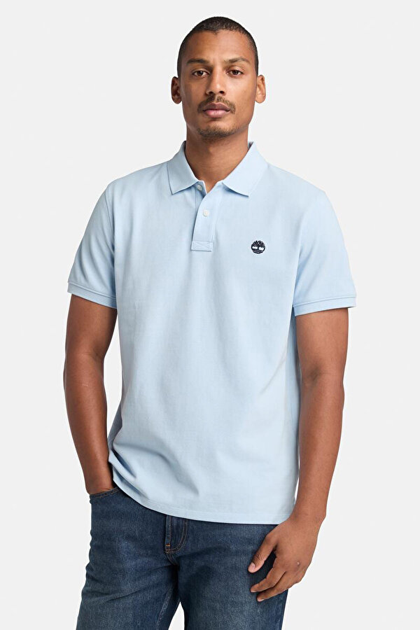 Timberland MILLERS RIVER Pique Mavi Erkek Kısa Kol T-Shirt