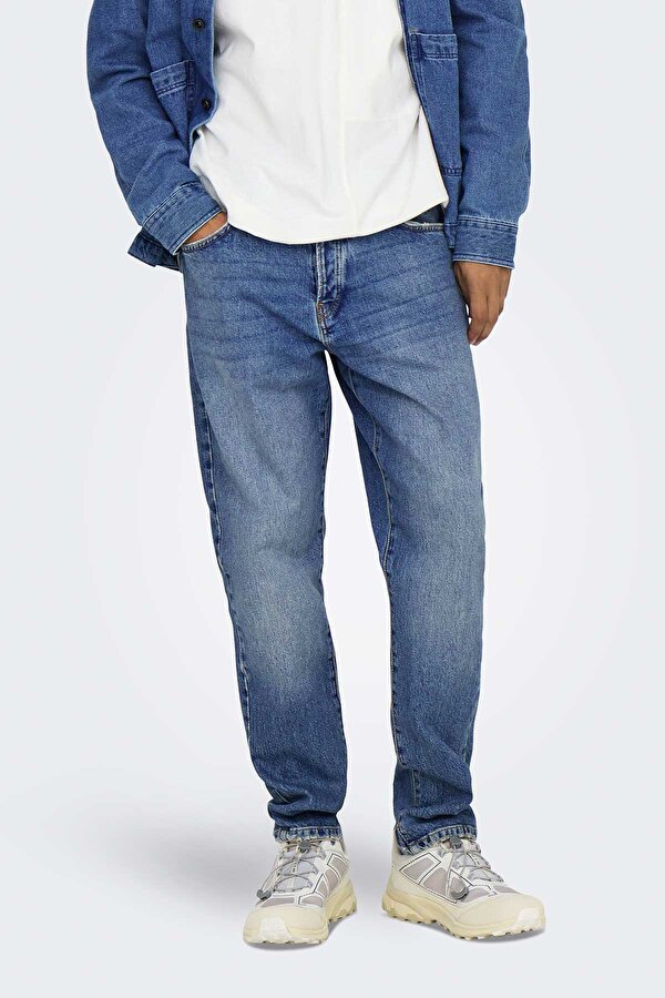 Only&Sons ONSYOKE TAPERED MB 9360 D Mavi Erkek Pantolon