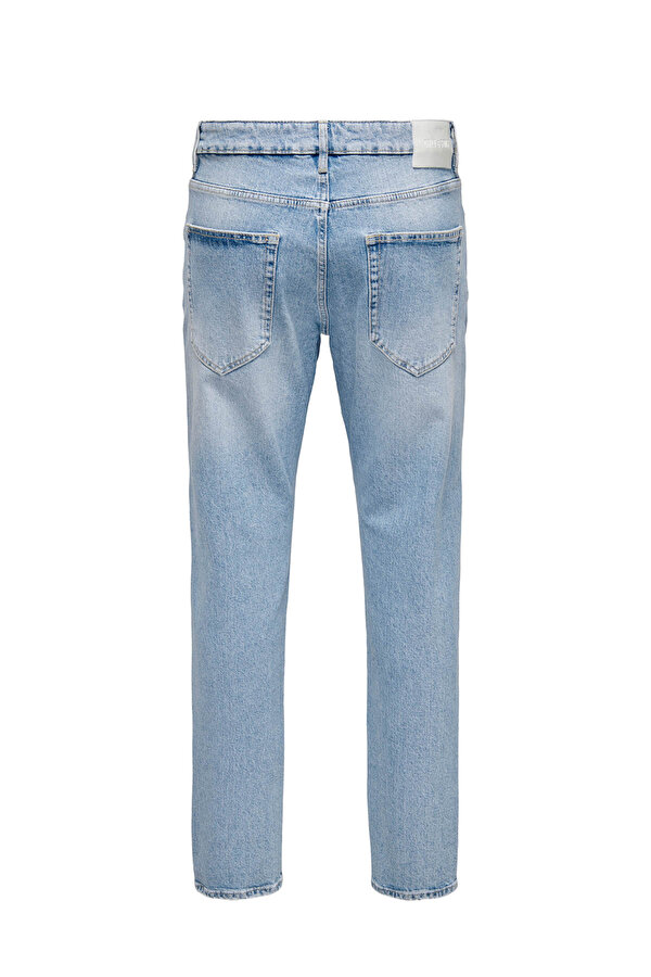 Only&Sons ONSYOKE TAPERED LB 9684 D Mavi Erkek Pantolon