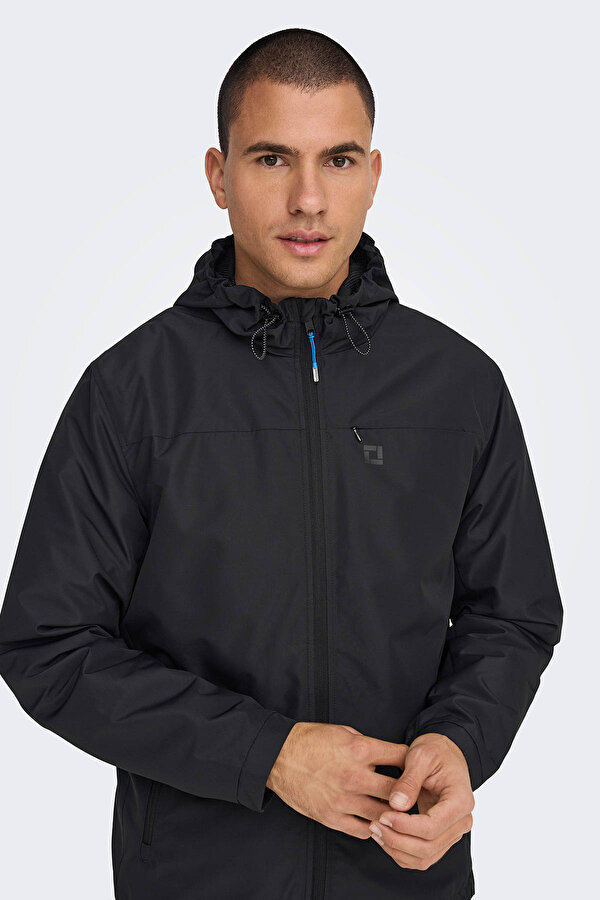 Only&Sons ONSMACK HOOD JACKET VD OT Siyah Erkek Ceket
