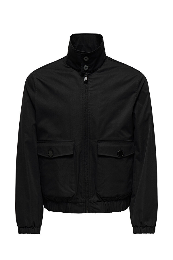 Only&Sons ONSRON HARRINGTON JACKET Siyah Erkek Ceket