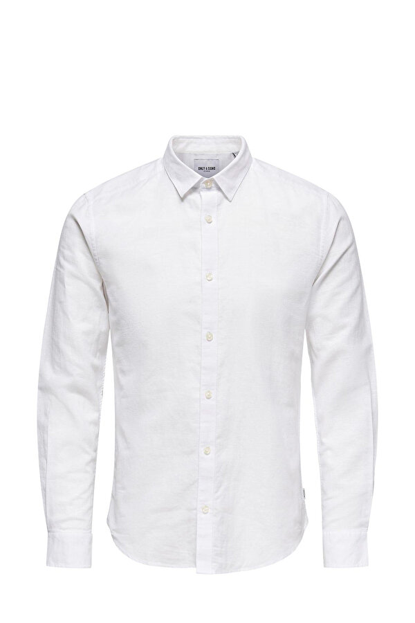 Only&Sons ONSCAIDEN LIFE LS SOLID L Beyaz Erkek Gömlek