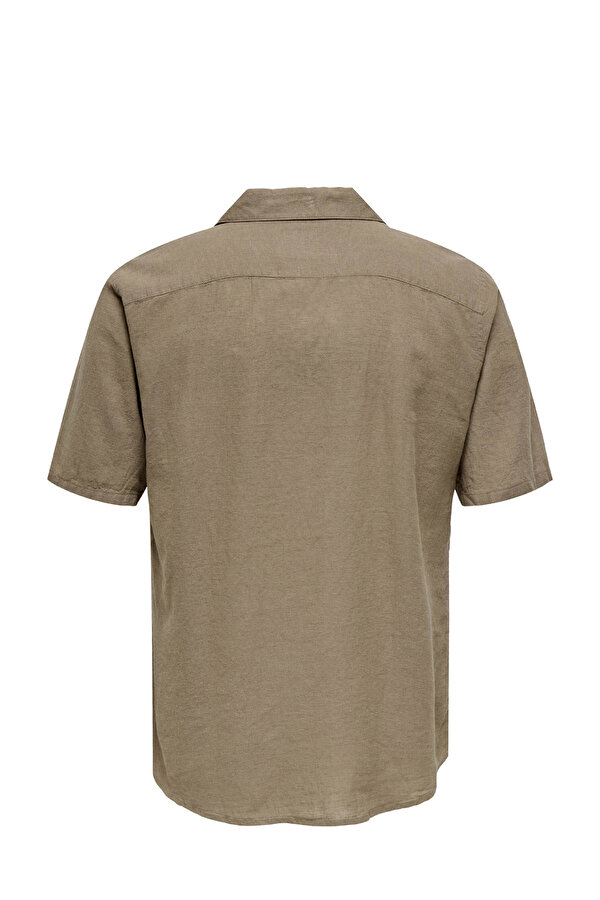Only&Sons ONSCAIDEN LIFE SS SOLID R Kahverengi Erkek Gömlek