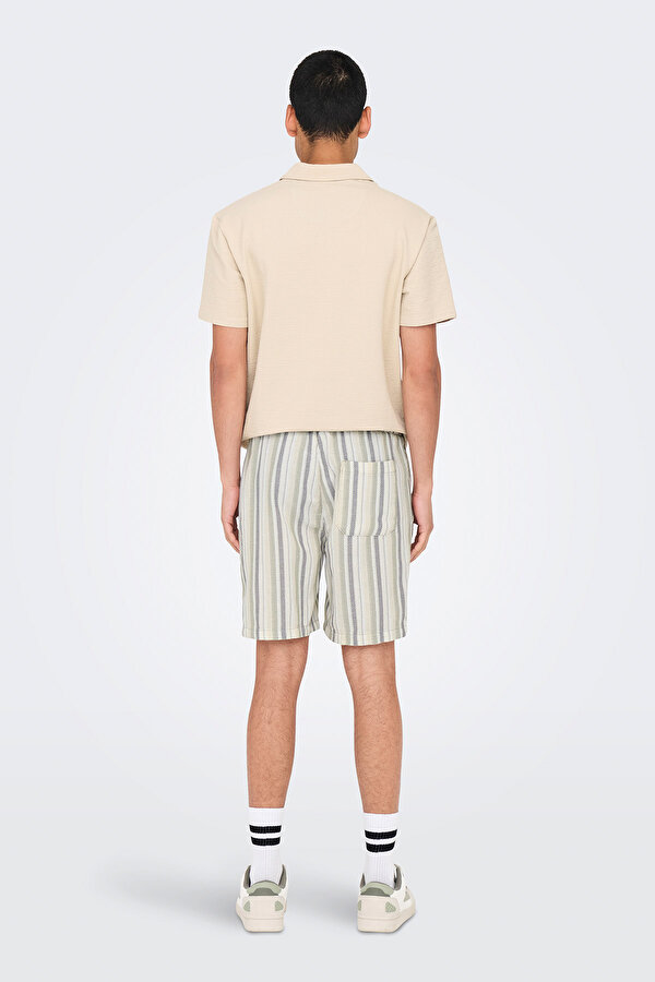 Only&Sons ONSTREV LIFE REG STRUC ST Yeşil Erkek Şort