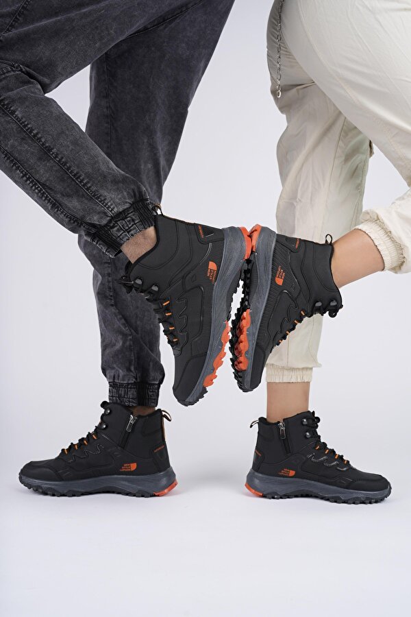 Muggo İZLAND Unisex Garantili Trekking Outdoor Bağcıklı Yandan Fermuarlı Kışlık Bot