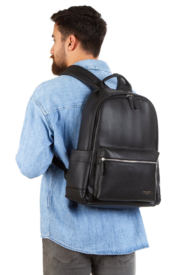 Fossil 9511 Unisex Sırt Çantası Laptop Bölmeli Şık Tasarım SİYAH