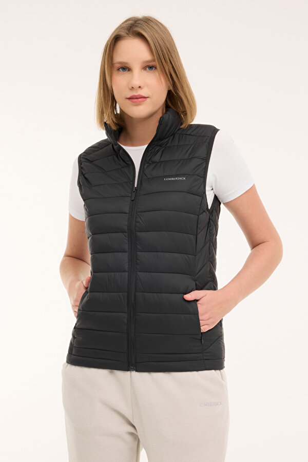 Lumberjack WB VEST 4SN34 4PR Siyah Kadın Yelek