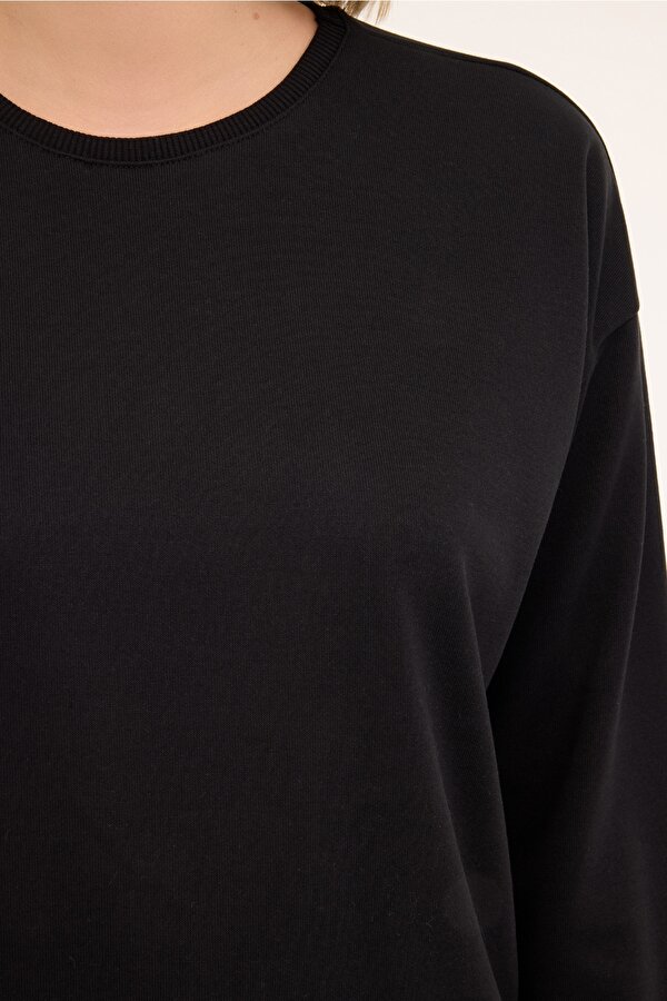 Kinetix WB C NECK 16SN82 4PR BLACK Woman Sweatshirt