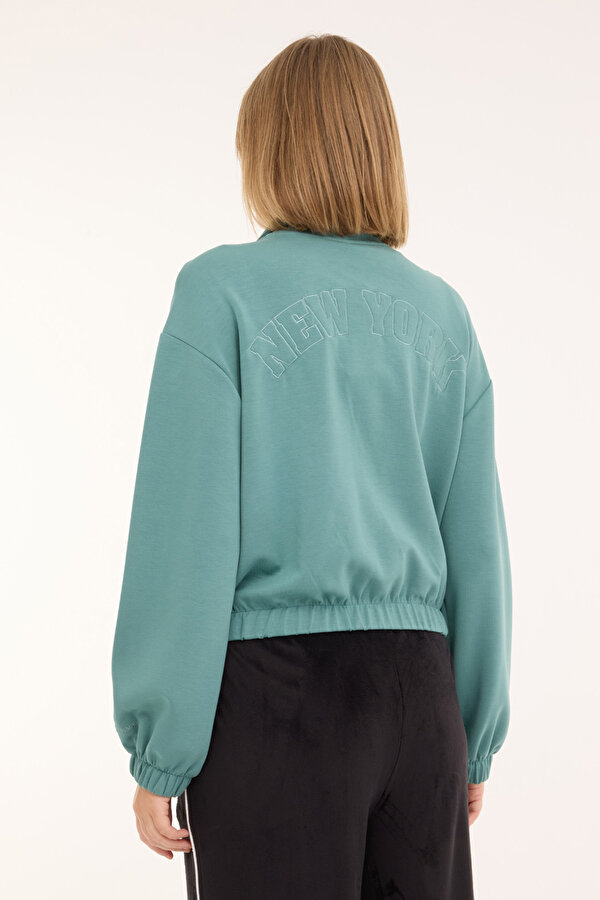 Lumberjack WL ZOE 18MS408 4PR A YESIL Kadın Eşofman Üstü