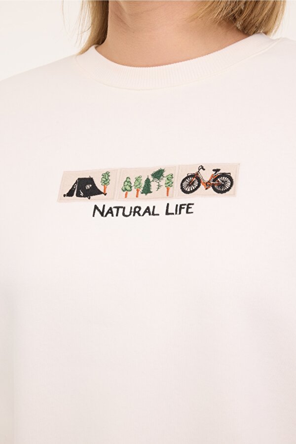 Kinetix WL HOLLY 16BT102 4PR Ekru Kadın Sweatshirt