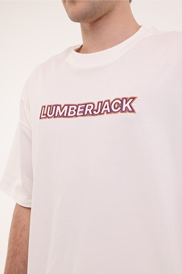 Lumberjack ML FRANCO 11FF17 5FX Ekru Erkek Kısa Kol T-Shirt
