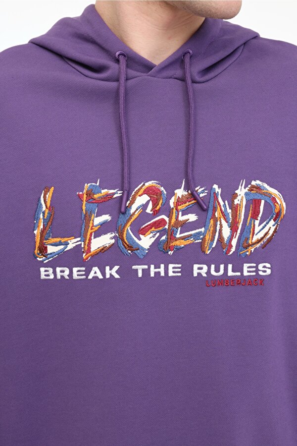 Lumberjack ML FRANCO 17FF09 5FX Mor Erkek Sweatshirt