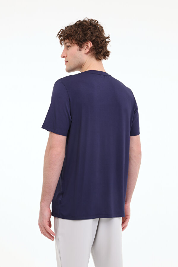 Lumberjack ML BAMBO 11BAM01 5FX NAVY BLUE Man Sleeve T-Sh