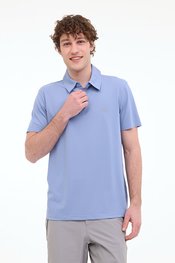 Lumberjack MB GIRT 12P23001 5FX Mavi Erkek Kısa Kol T-Shirt