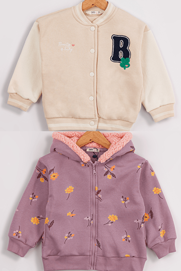 Harika Kids Kız Çocuk 2'li Paket Basic Hırka