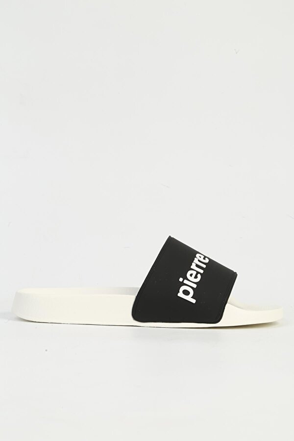 Pierre Cardin Beyaz Siyah Erkek Terlik PC-7435