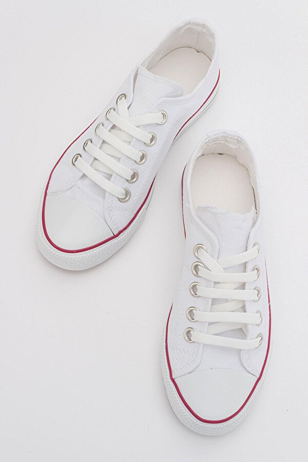 Ccway Keten Çocuk Spor Ayakkabı 31-35 BEYAZ