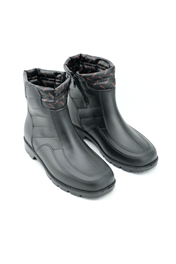 GEZER Kışlık Erkek Fermuarlı İçi Sıcak Astarlı Kar Bot Çizme