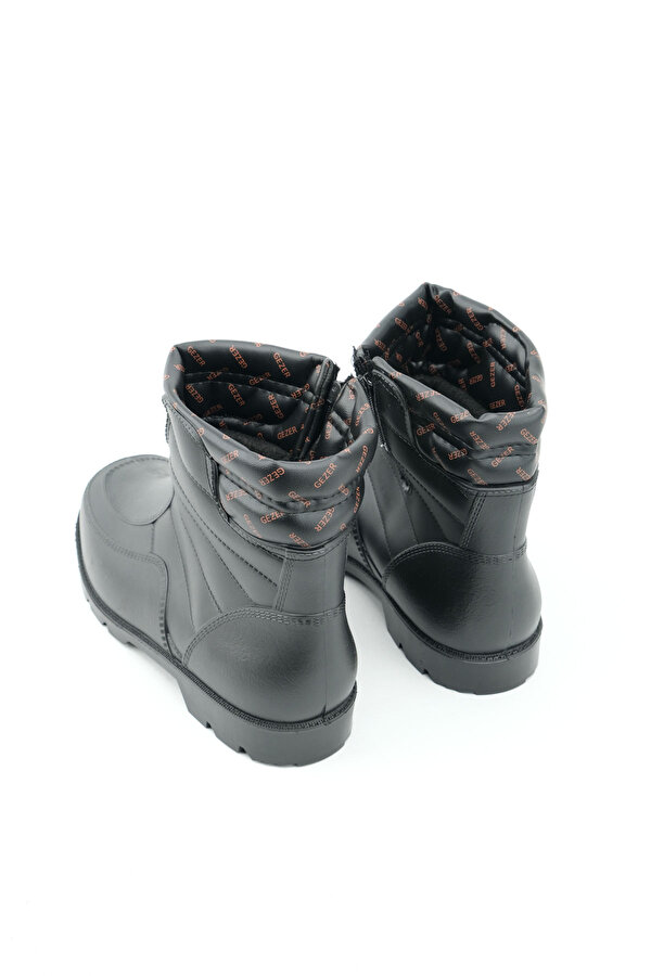 GEZER Kışlık Erkek Fermuarlı İçi Sıcak Astarlı Kar Bot Çizme