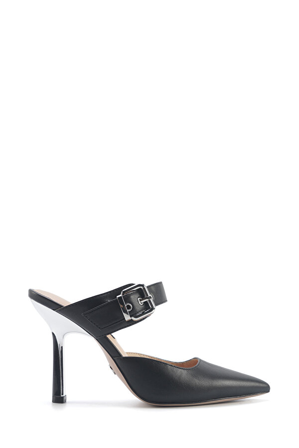 Nine West ELARIA 5FX Siyah Kadın Topuklu Terlik