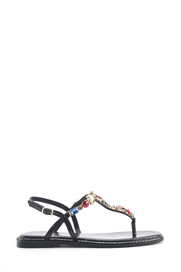 Nine West ORANE  5FX Siyah Kadın Düz Sandalet