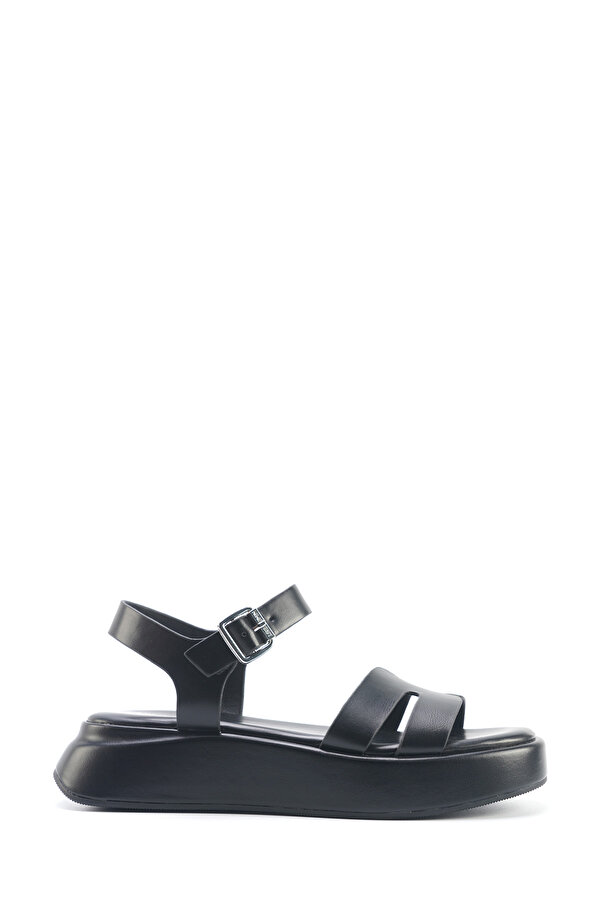 Nine West VELART 5FX Siyah Kadın Kalın Taban Sandalet