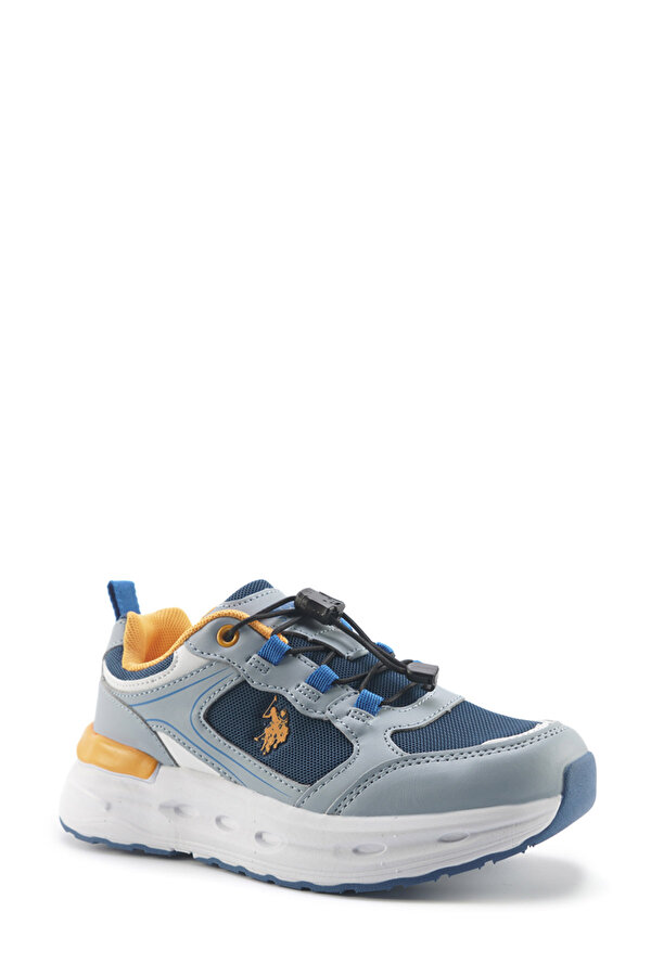 U.S. Polo Assn. SANTANA JR 5FX Gri Erkek Çocuk Spor Ayakkabı