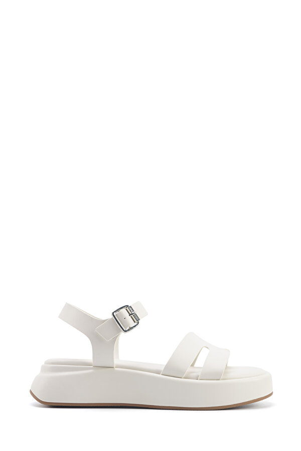 Nine West VELART 5FX KIRIK BEYAZ Kadın Kalın Taban Sandalet