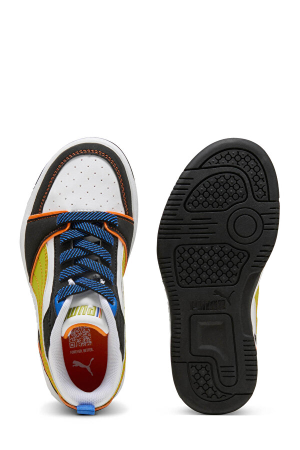 Puma Rebound V6 Beyaz Erkek Çocuk Sneaker