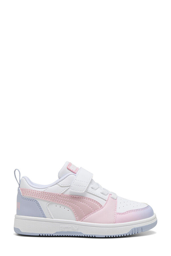 Puma Rebound V6 Lo Blurry Beyaz Kız Çocuk Sneaker
