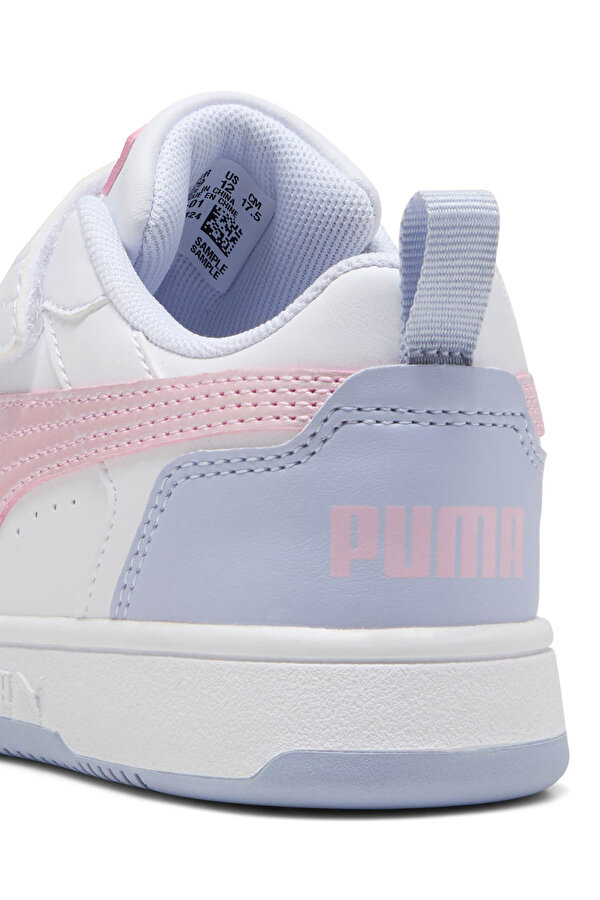 Puma Rebound V6 Lo Blurry Beyaz Kız Çocuk Sneaker
