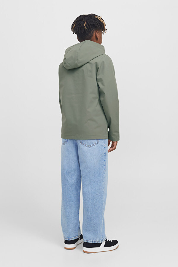 Jack & Jones JJADAM LIGHT JACKET HOOD Haki Erkek Çocuk Ceket