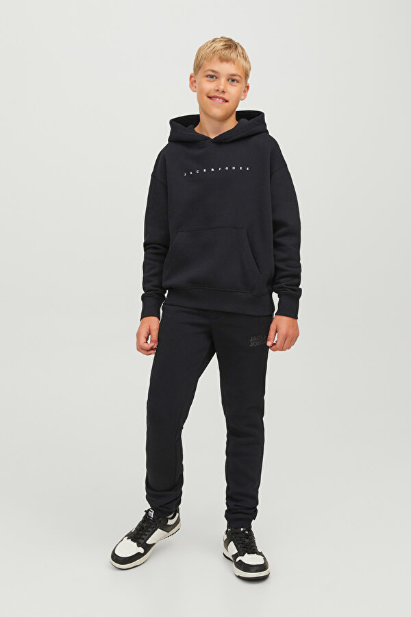 Jack & Jones JPSTGORDON JJNEWSOFT Siyah Erkek Çocuk Eşofman Altı