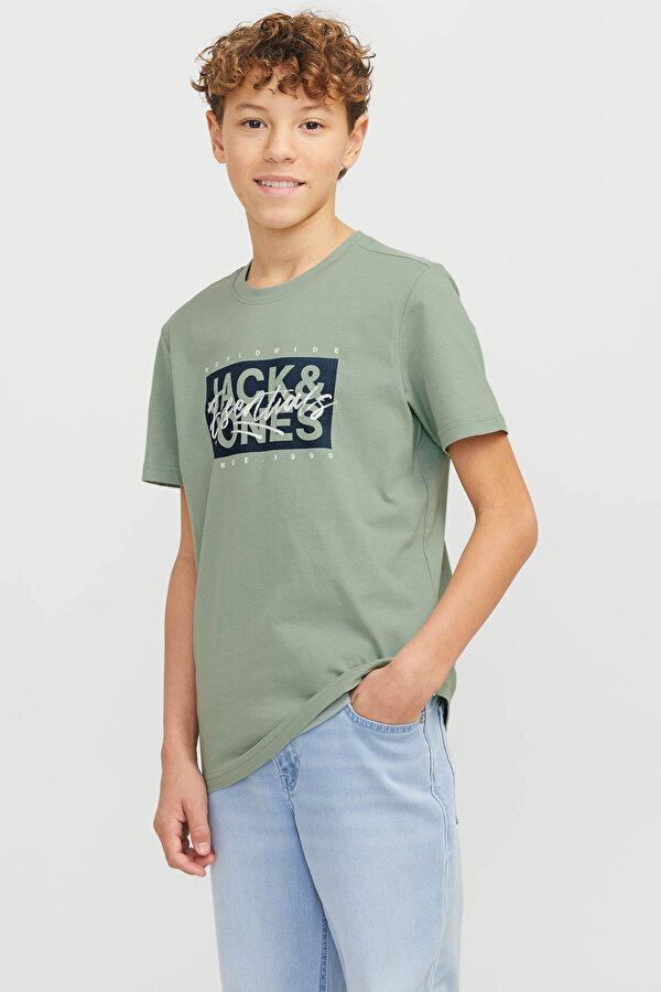 Jack & Jones JJCOLTON TEE SS Yeşil Erkek Çocuk Kısa Kol T-Shirt